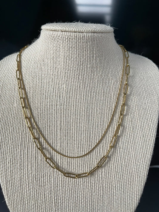 CLIP LAYERED NECKLACE